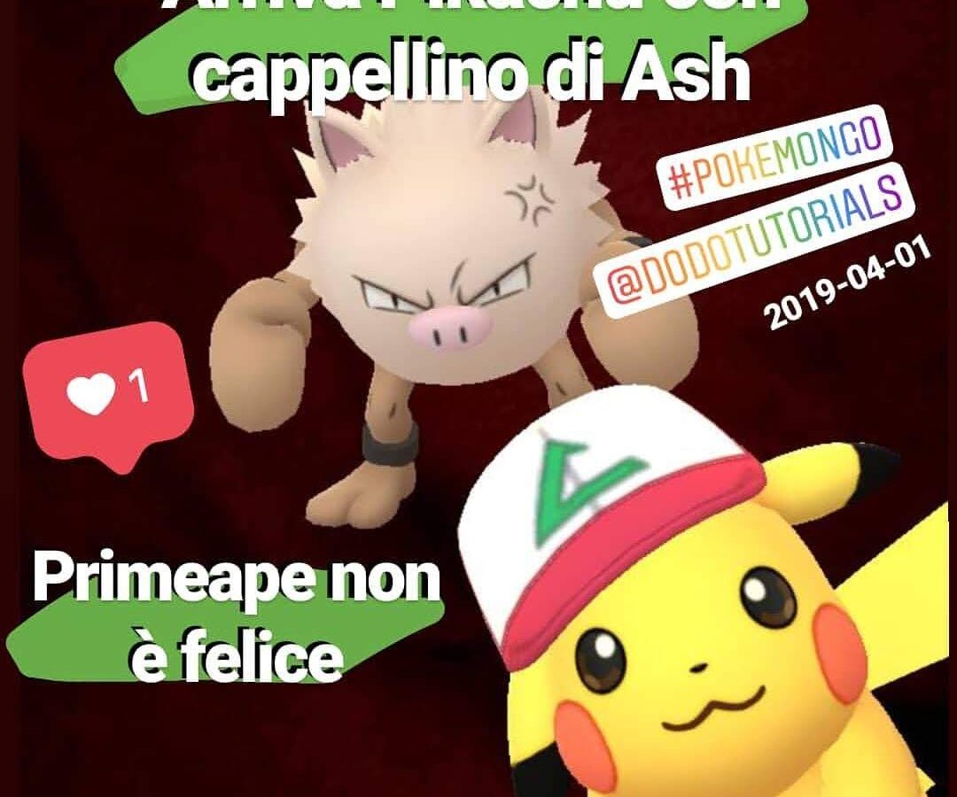 Come Ottenere il Pikachu con il Cappello di Ash per il Primo Aprile 2019